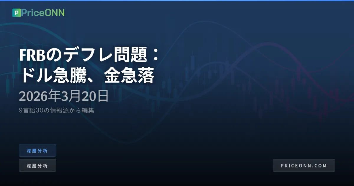 FRBのデフレ懸念：ドル高と金安の狭間で