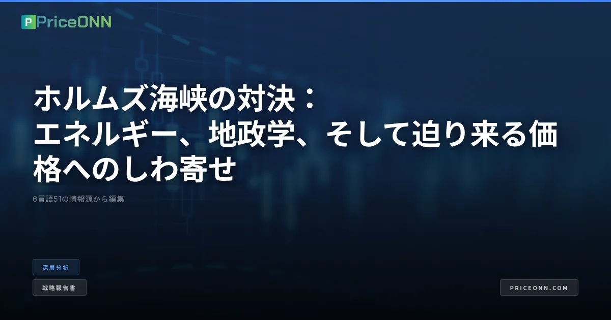 ホルムズ海峡の対決：エネルギー、地政学、そして迫り来る価格へのしわ寄せ