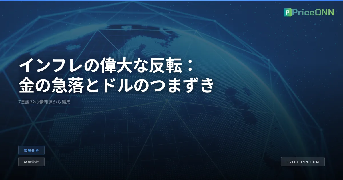 インフレの偉大な反転：金の急落とドルのつまずき