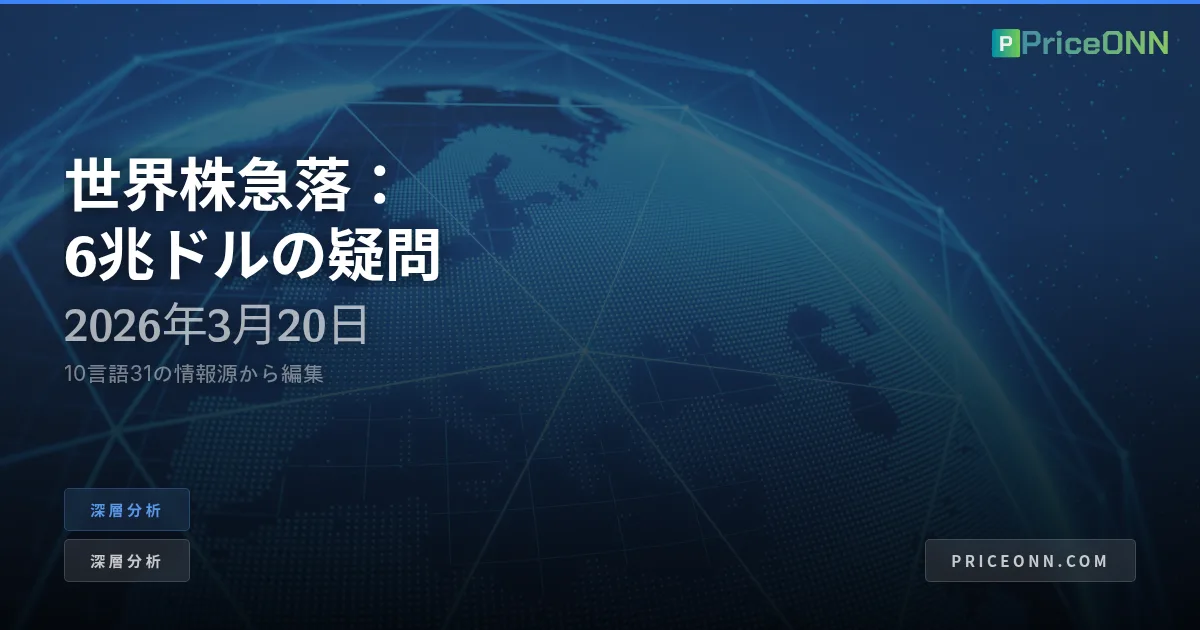 世界株式市場の激震：グローバル株式感染の崖っぷちを乗り切る