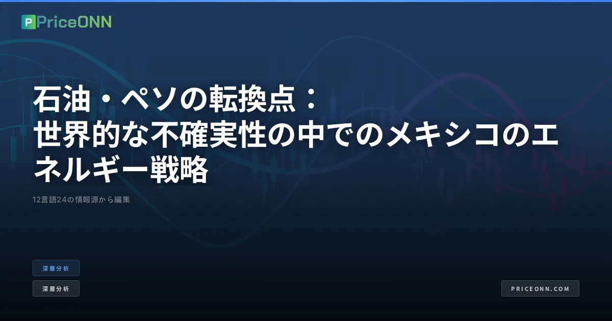 石油・ペソの転換点：世界的な不確実性の中でのメキシコのエネルギー戦略