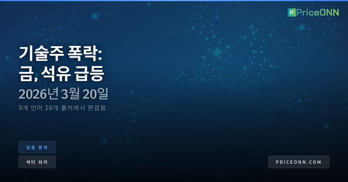 AI의 심판: 기술 거품 붕괴, 금과 석유 급등