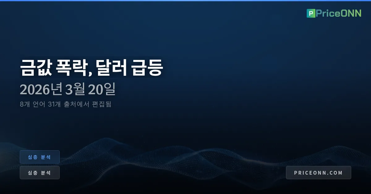 대해체: 금값 폭락과 달러 부활