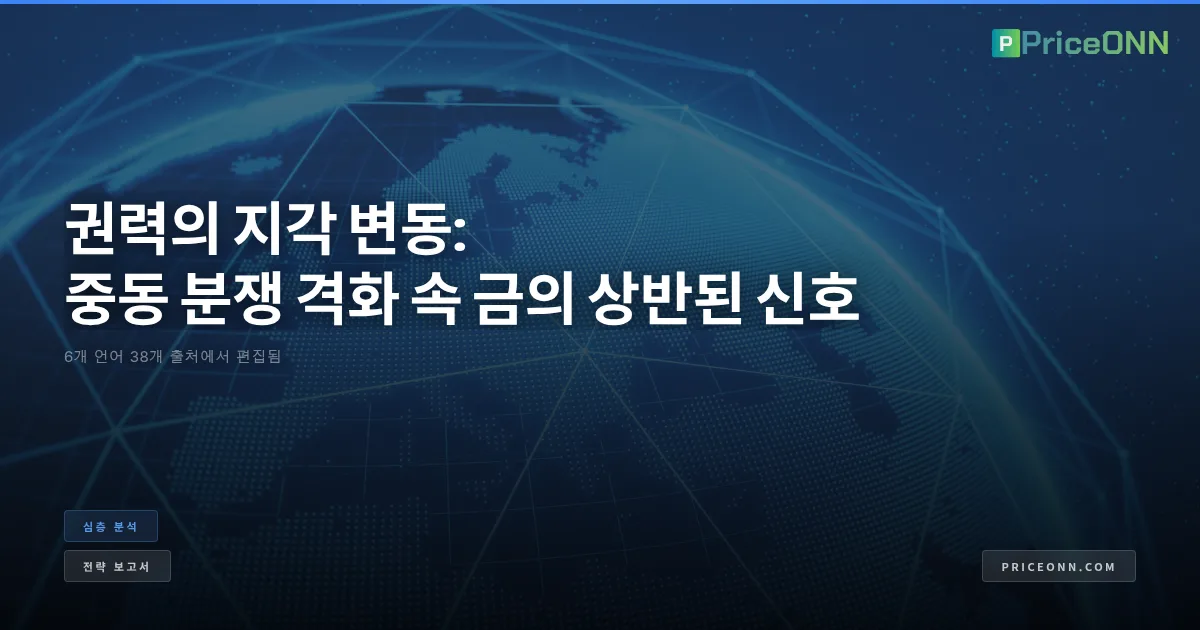 권력의 지각 변동: 중동 분쟁 격화 속 금의 상반된 신호