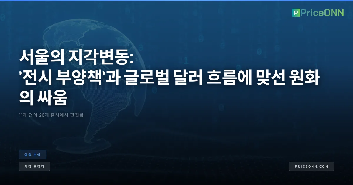 서울의 지각변동: '전시 부양책'과 글로벌 달러 흐름에 맞선 원화의 싸움