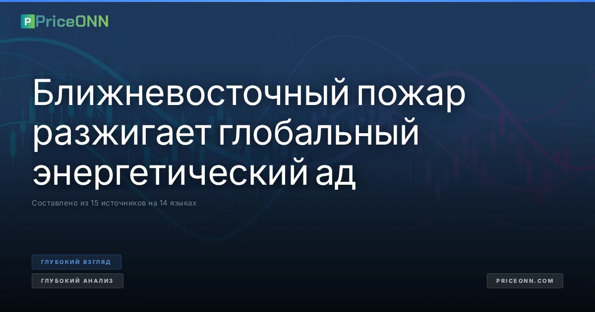Ближневосточный пожар разжигает глобальный энергетический ад