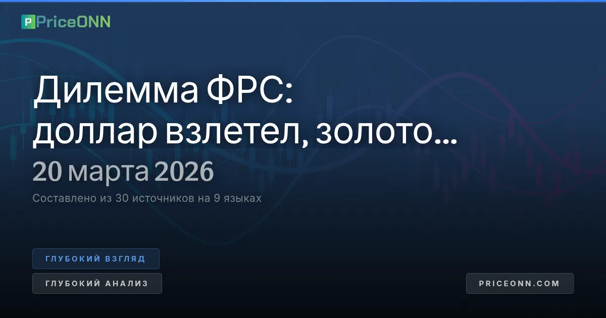 Глобальная дилемма ФРС: доллар растет, золото падает