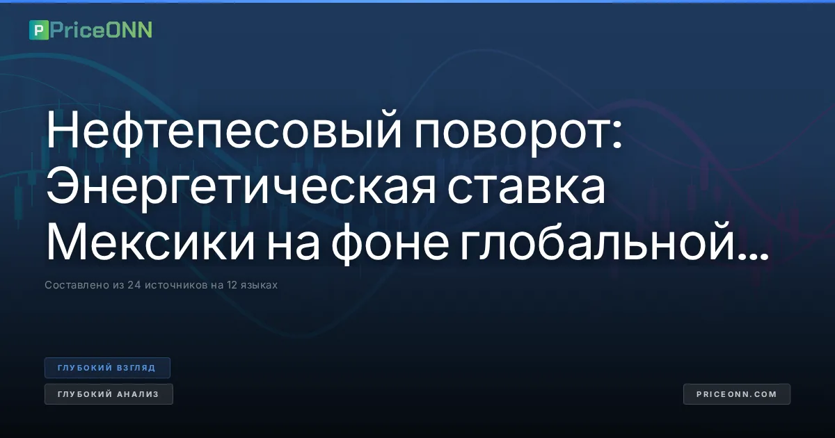 Нефтепесовый поворот: Энергетическая ставка Мексики на фоне глобальной неопределенности