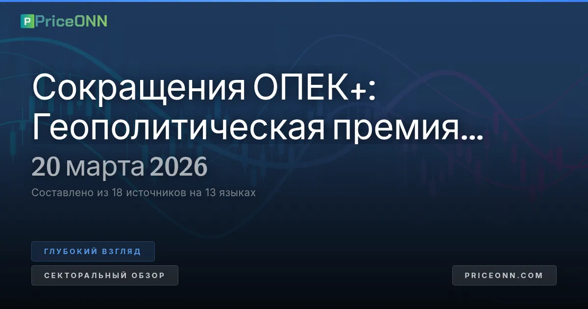ОПЕК+ уступает: Геополитическая премия переписывает нефтяной нарратив