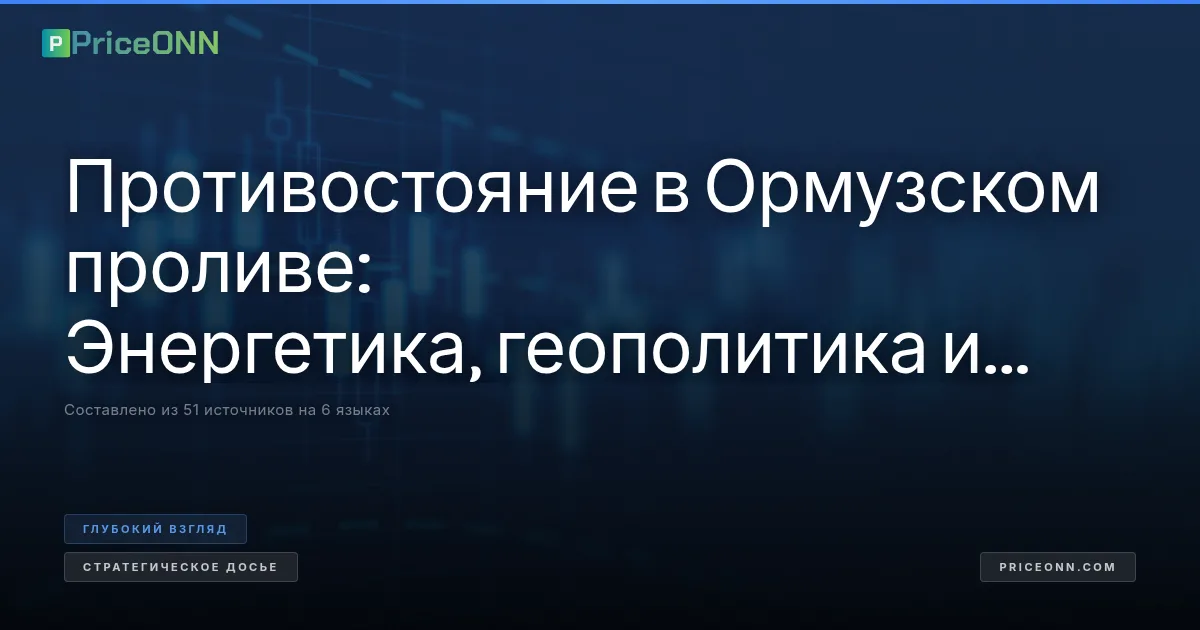 Противостояние в Ормузском проливе: Энергетика, геополитика и неизбежный ценовой пересчет