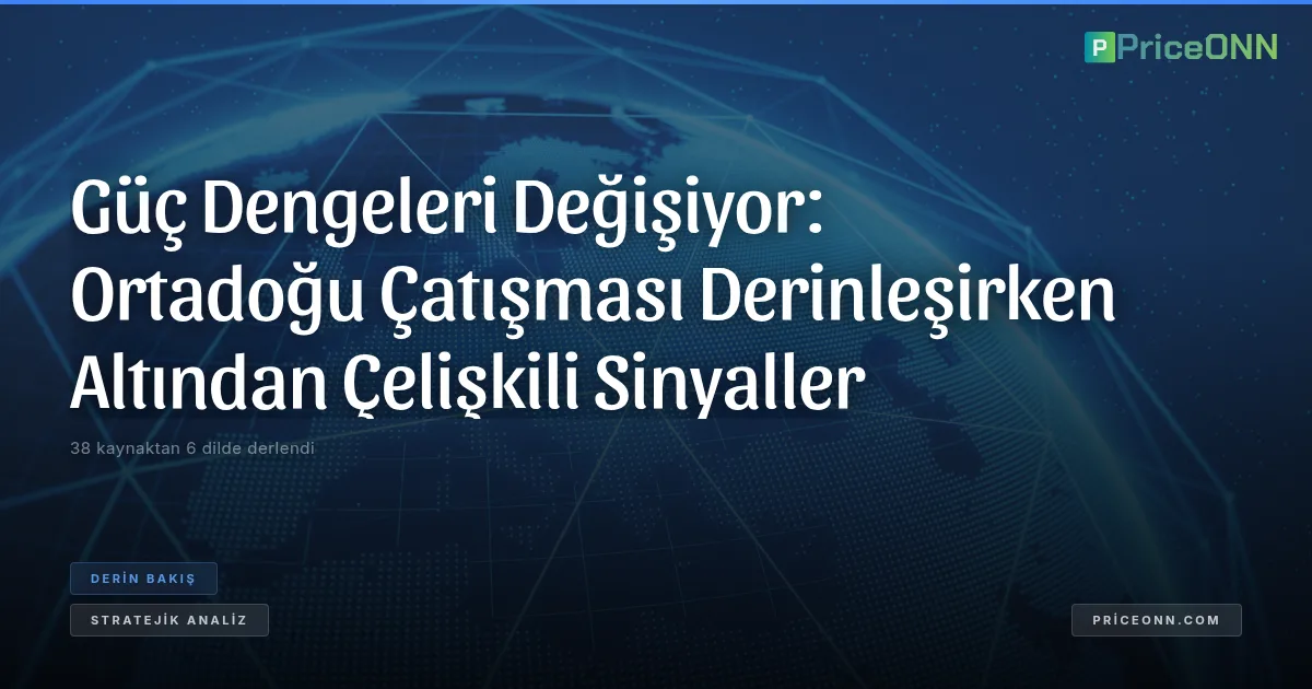 Güç Dengeleri Değişiyor: Ortadoğu Çatışması Derinleşirken Altından Çelişkili Sinyaller