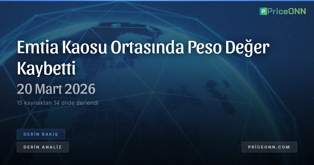 Meksika Pesosu Çöküşü: Emtia Şokunu ve Doların Yükselişini Anlamak