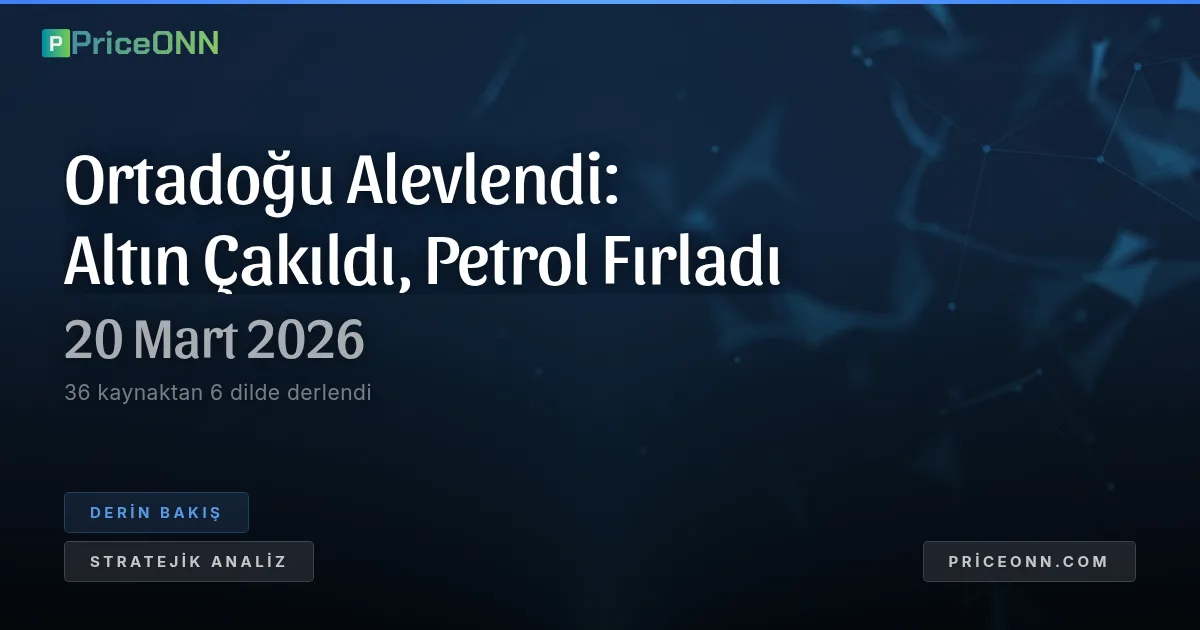Ortadoğu Pota: Altının Düşüşü, Petrolün Yükselişi ve Parçalanan Küresel Düzen