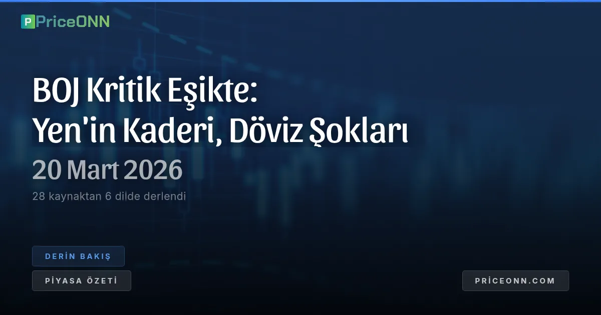 Yen'in Kıyısındaki BOJ: Hassas Denge ve Asya Döviz Piyasalarındaki Çalkantı