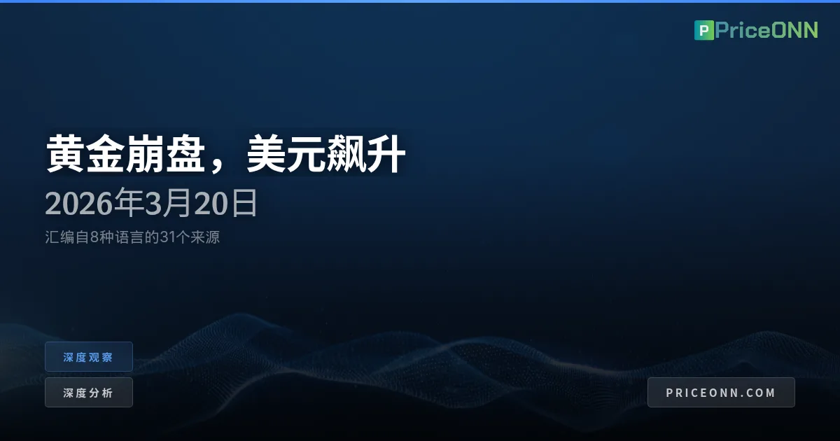 大解盘：黄金暴跌与美元复苏